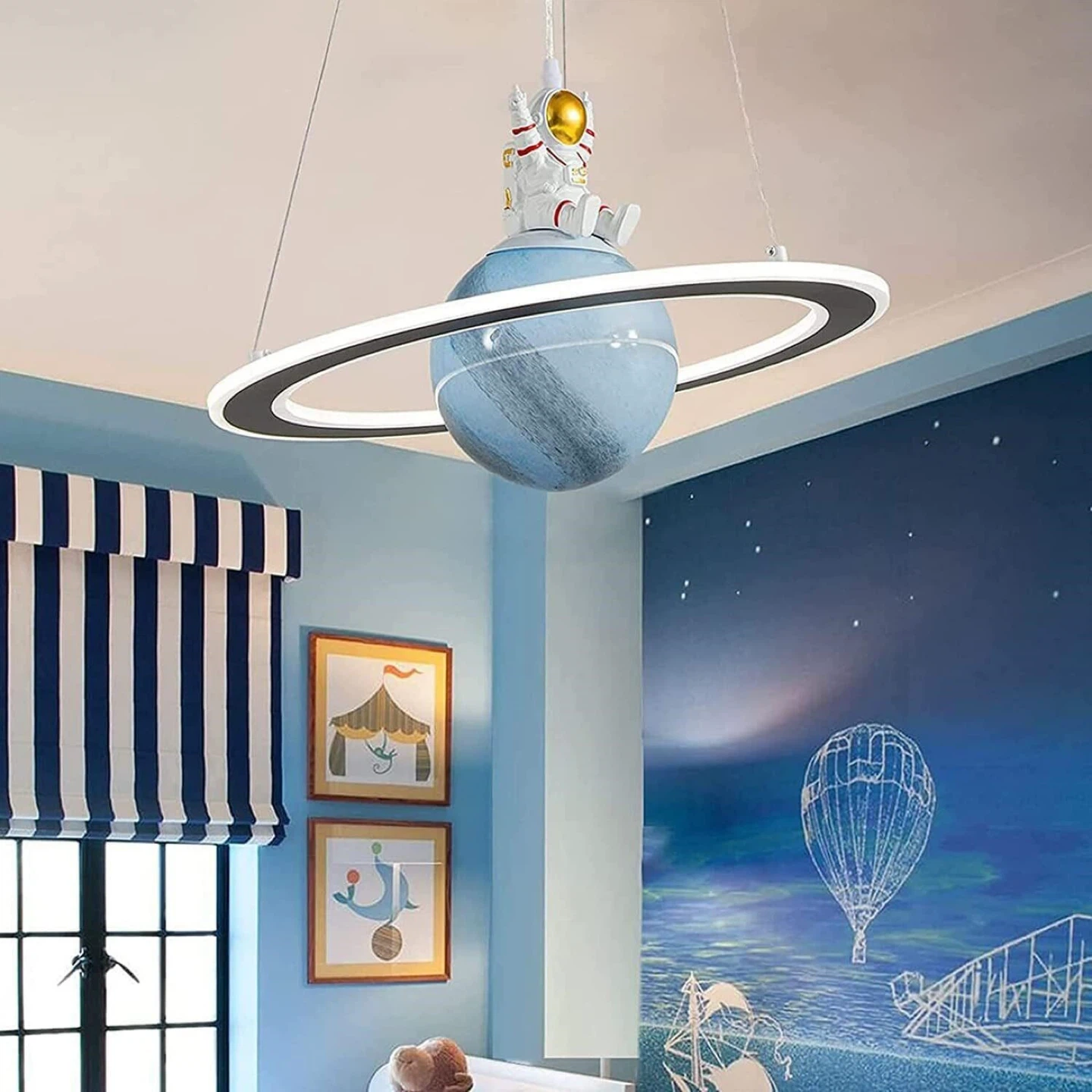 Astronaut Planet Kids Ceiling Light