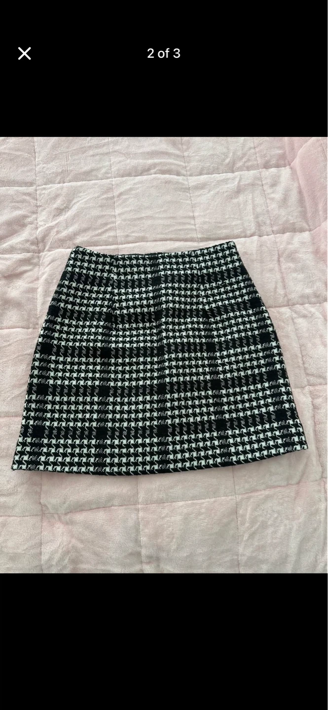 Dynamite Houndstooth Mini Skirt Size s - photo 2