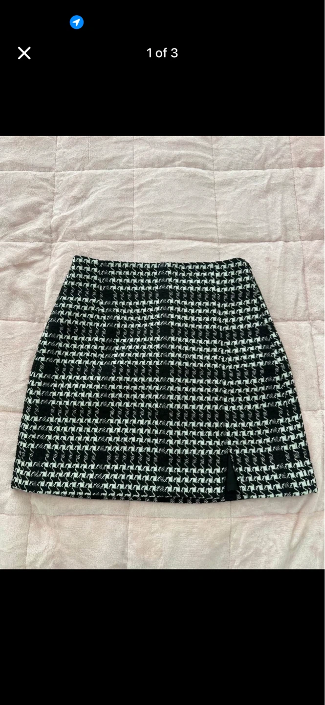 Dynamite Houndstooth Mini Skirt Size s
