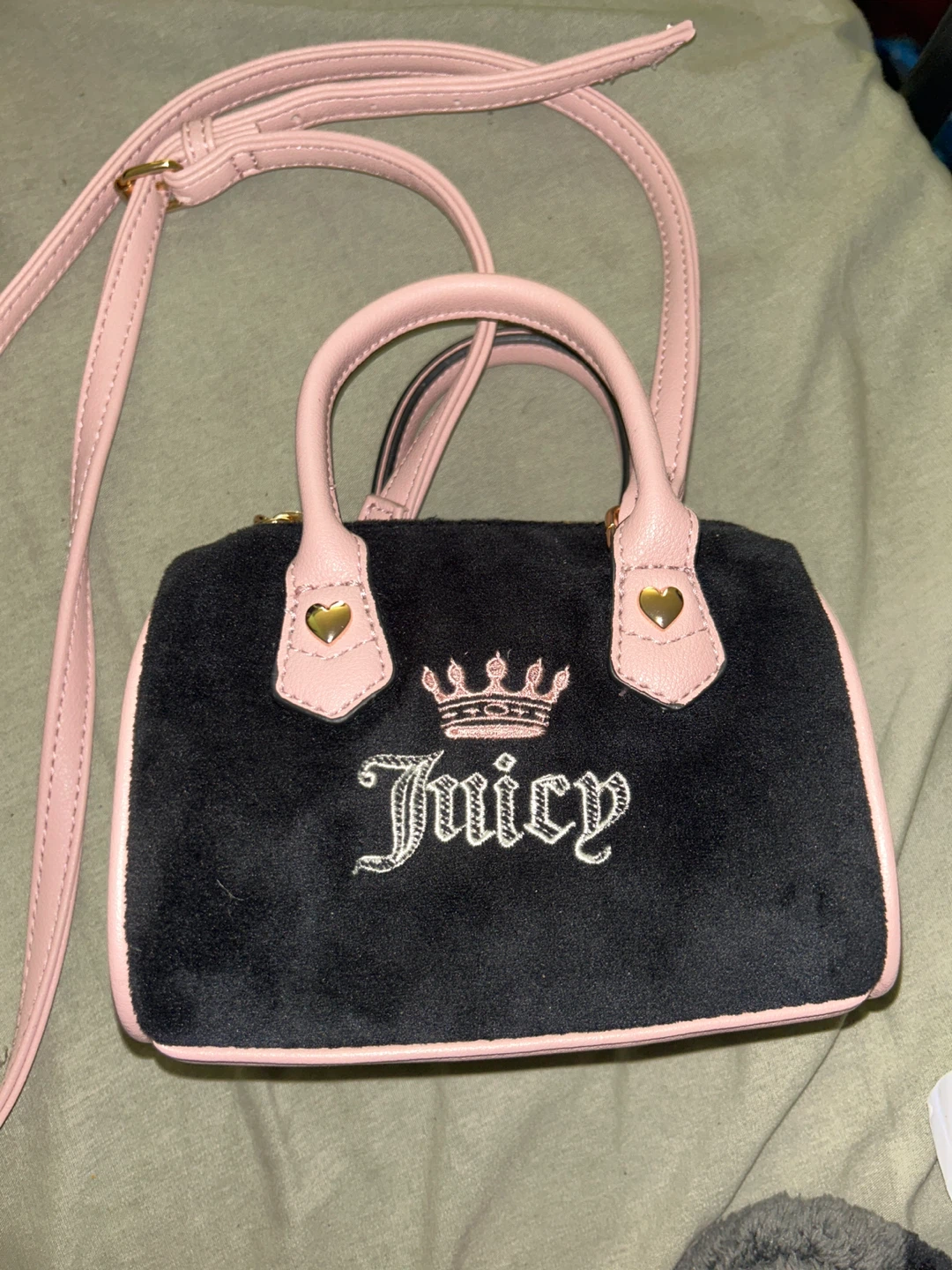 Juicy Couture Black and Pink Mini Bag