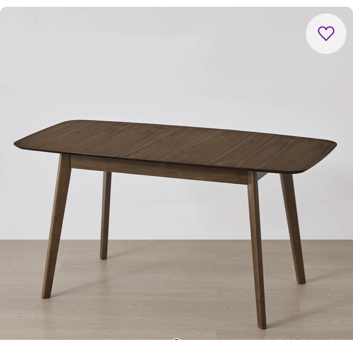 Extendable Dining Table - Dark Brown - photo 3