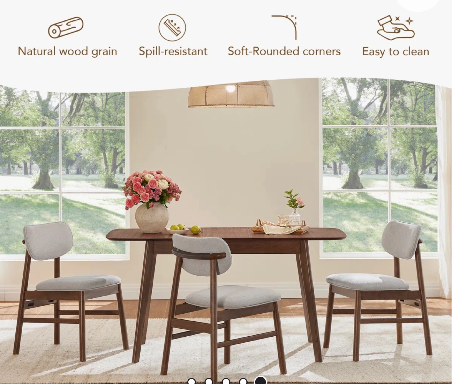 Extendable Dining Table - Dark Brown