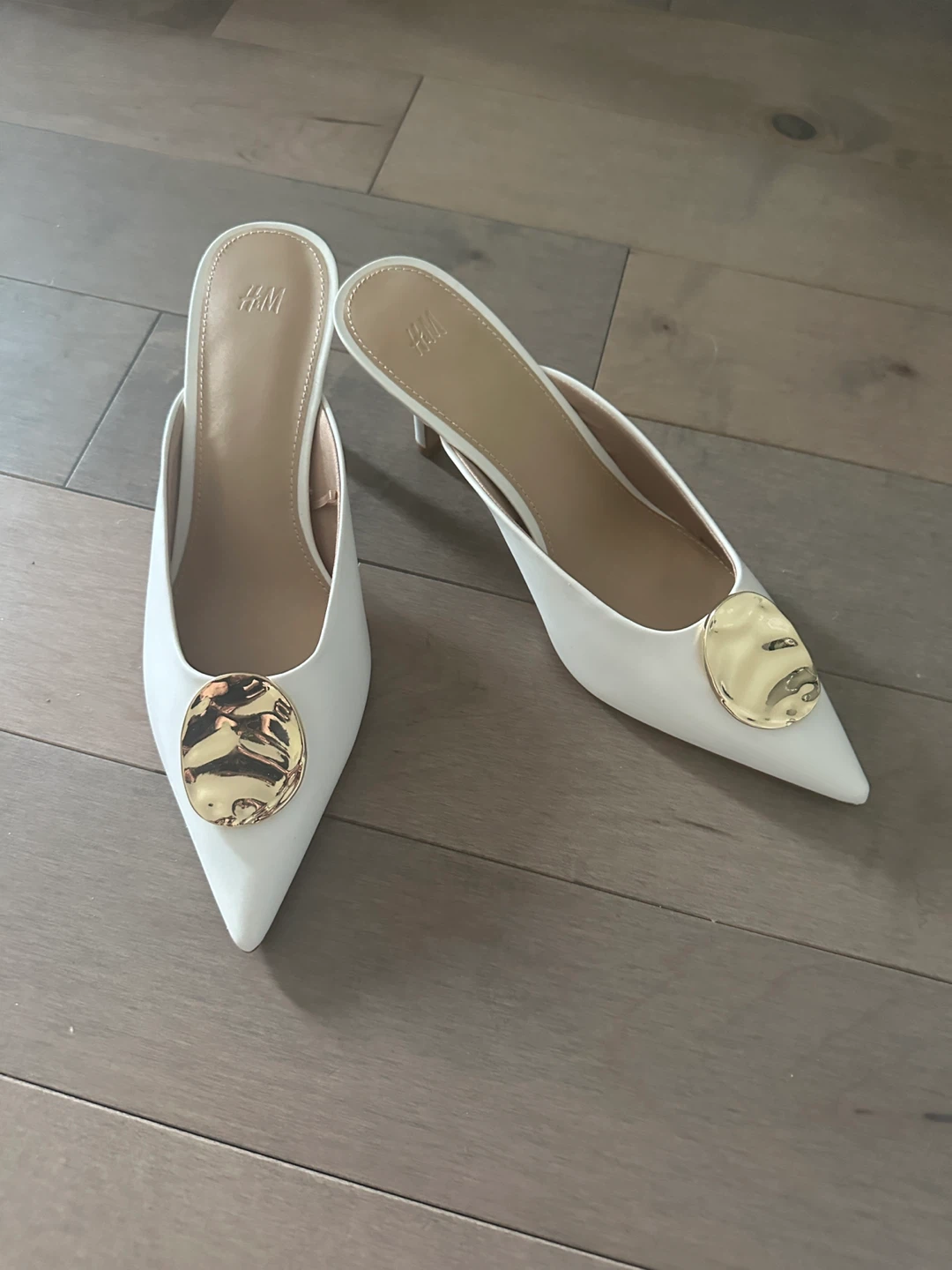 H&M White mules