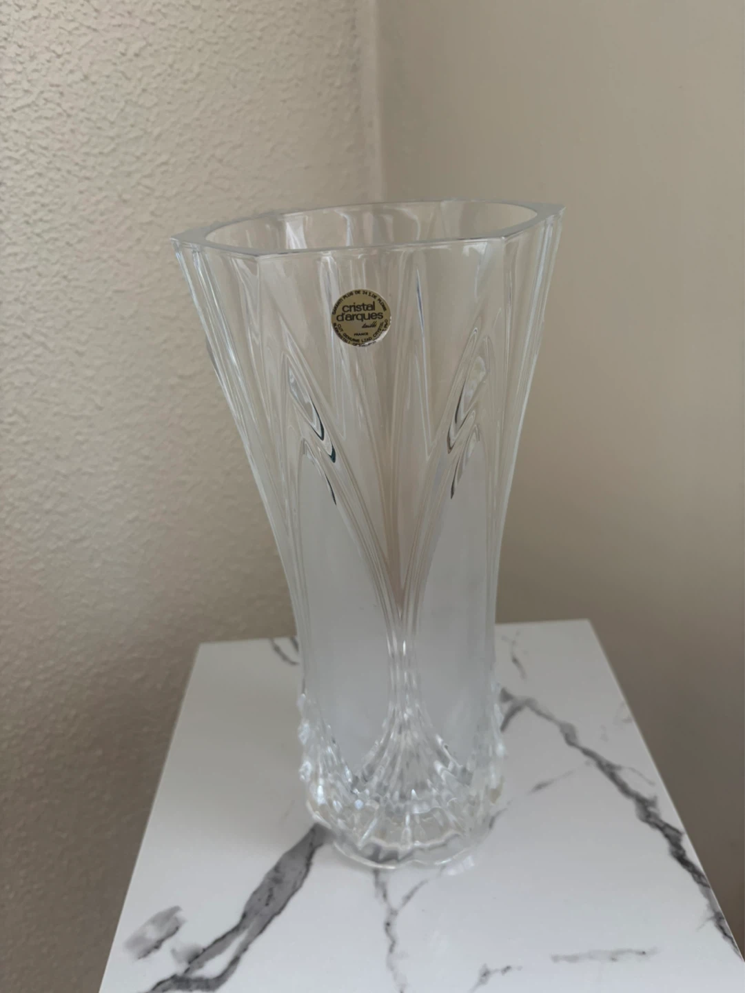 Cristal d'Arques Glass Vase