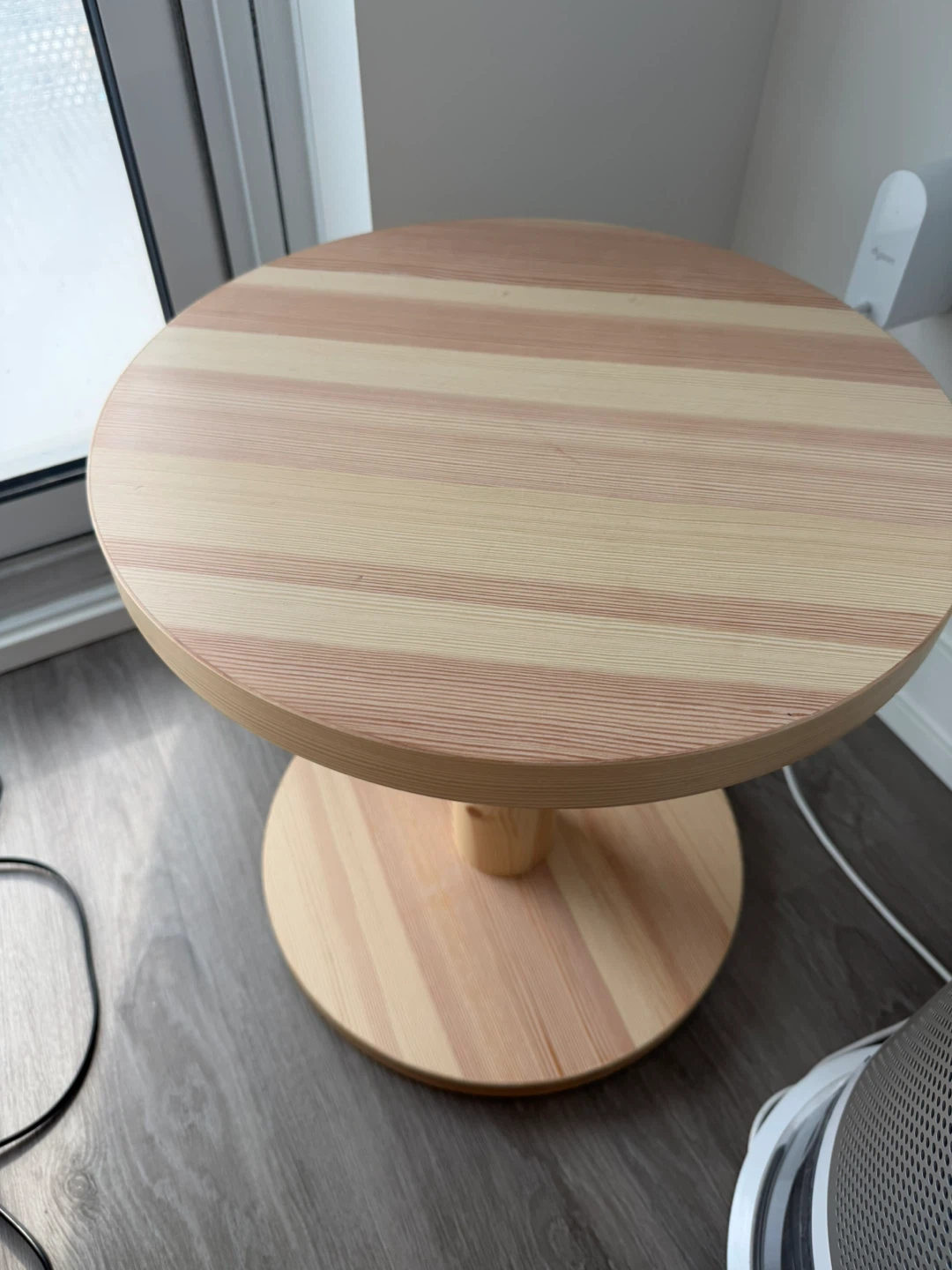 Round Wood Side Table