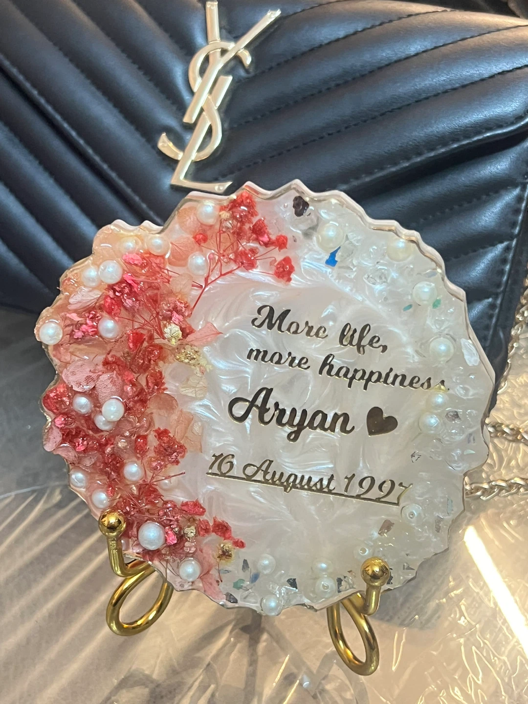 Handmade Resin Coasters with Floral and Feather Designs - photo 4
