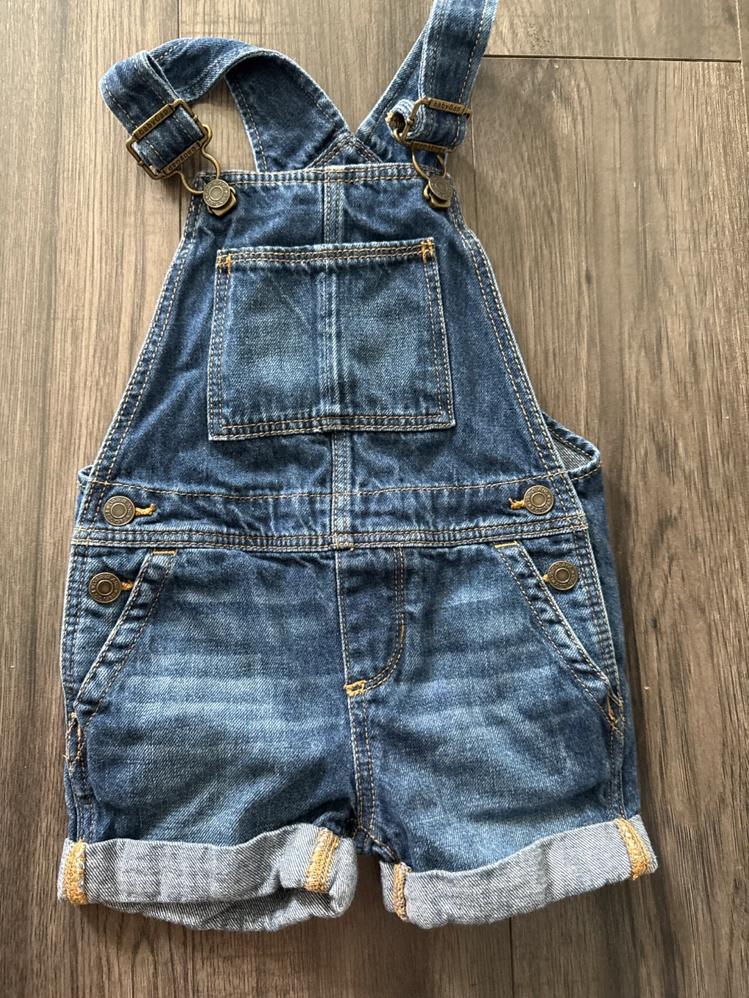 babyGap 1969 Denim Shortall Overalls Size 18-24 Months