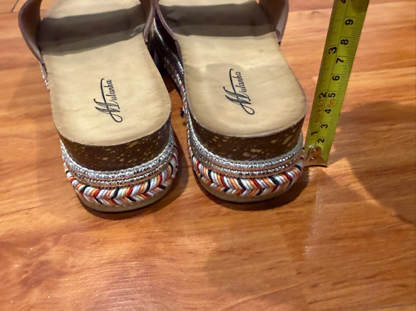 Women's Brown Wedge Sandals - photo 5