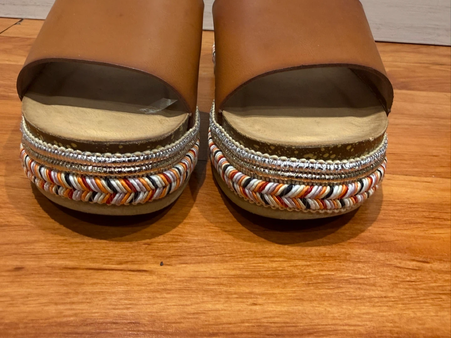 Women's Brown Wedge Sandals - photo 2