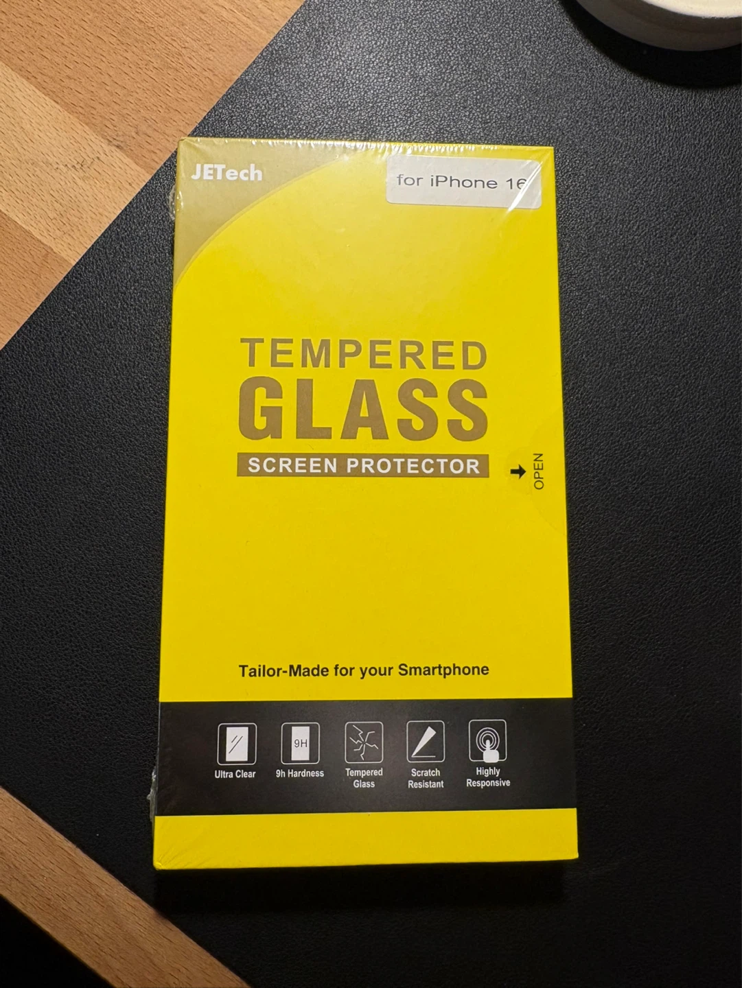 JETech Tempered Glass Screen Protector for iPhone 16