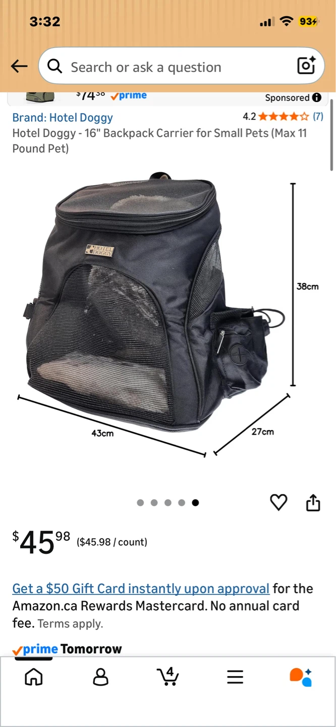 Kitten/Tiny Dog Backpack Carrier - photo 5