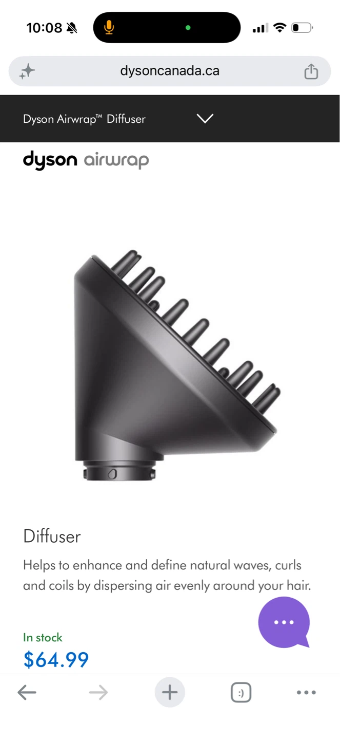BRAND NEW Dyson Airwrap Diffuser Attachment