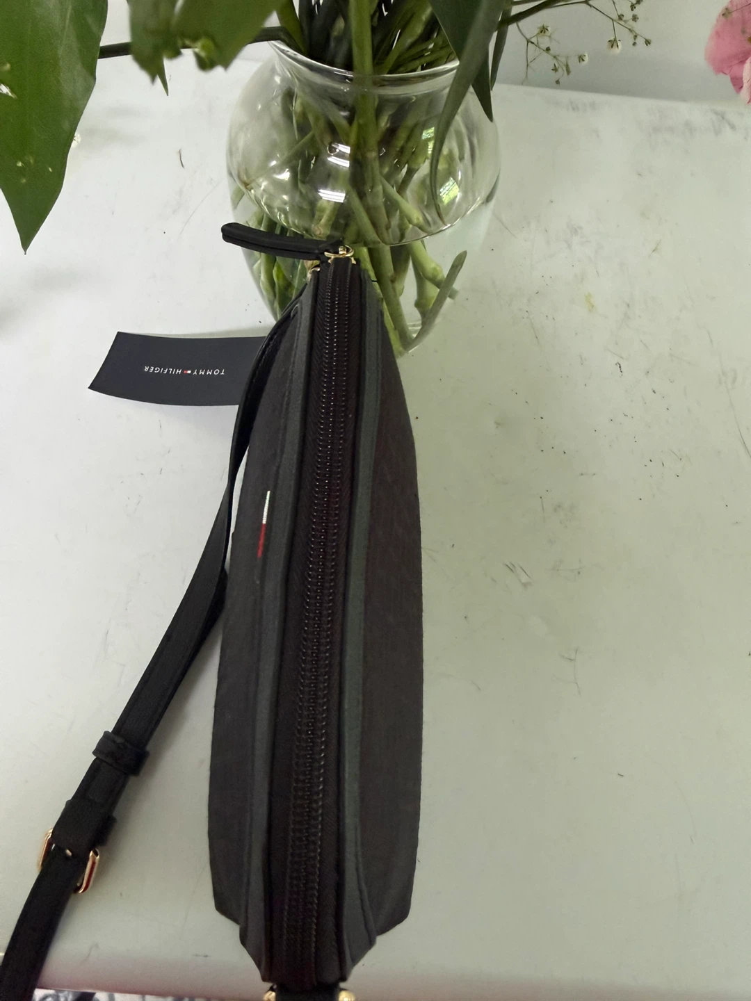 Tommy Hilfiger Black Monogram Crossbody Bag - photo 5