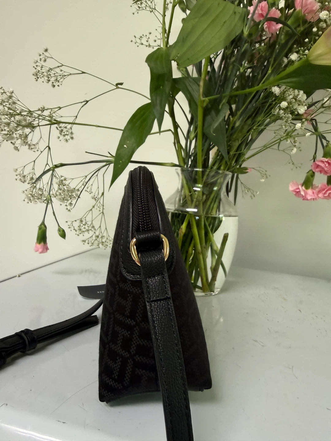 Tommy Hilfiger Black Monogram Crossbody Bag - photo 4