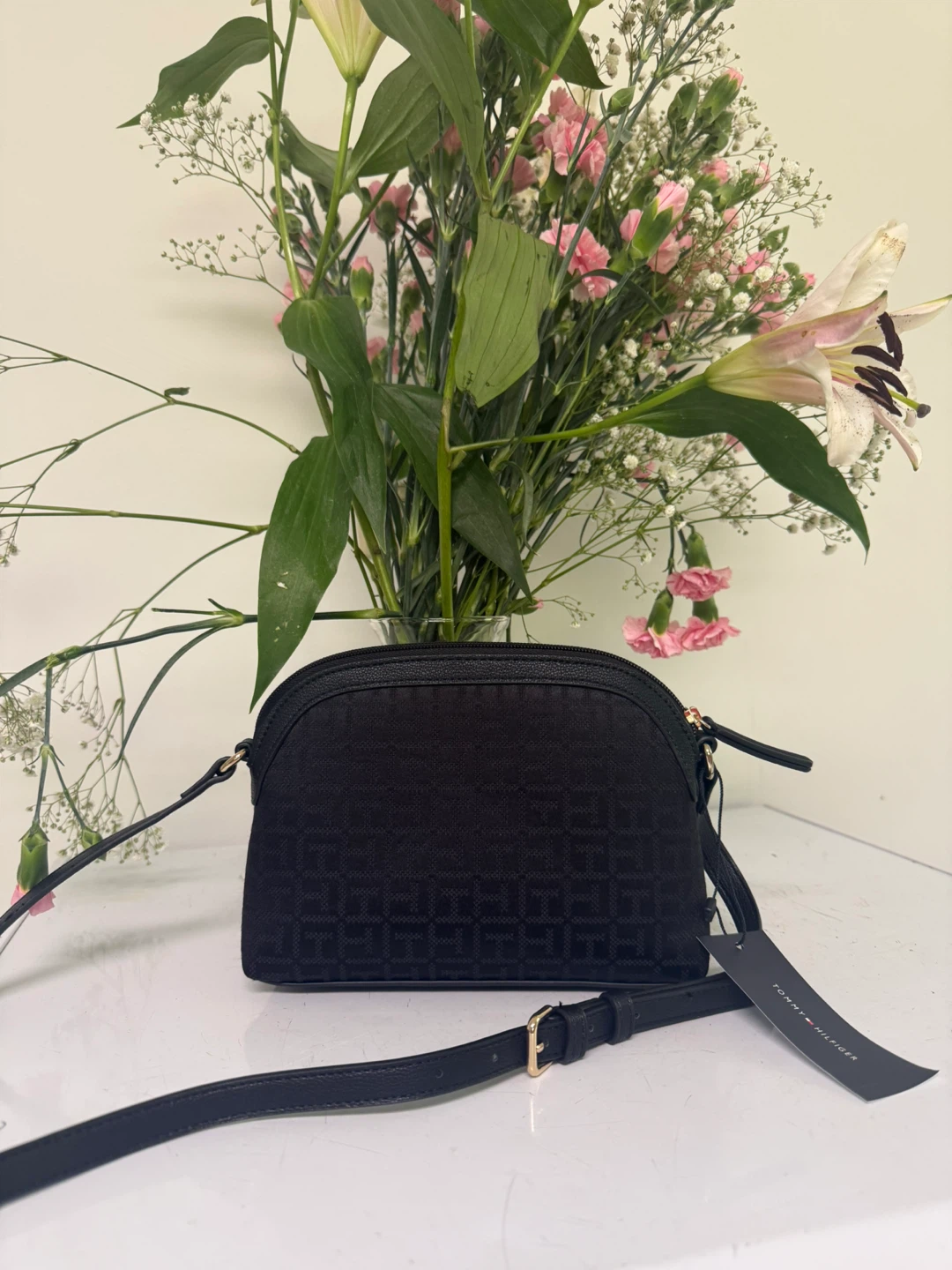 Tommy Hilfiger Black Monogram Crossbody Bag - photo 2
