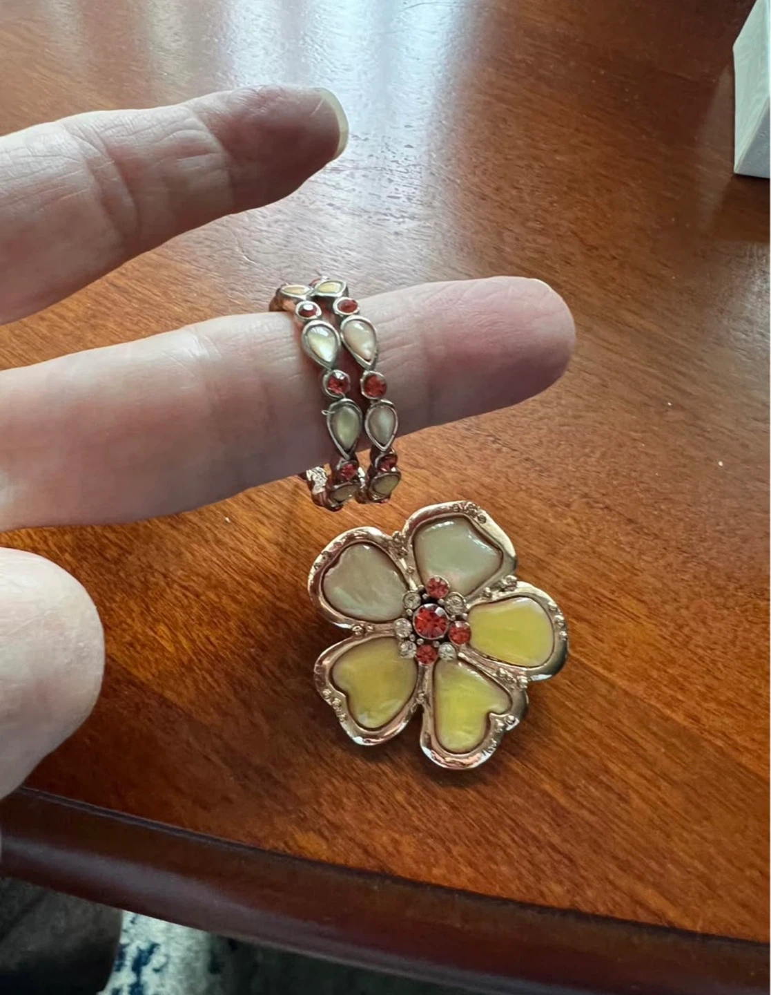 Vintage “1928” Brooch & Earring Set