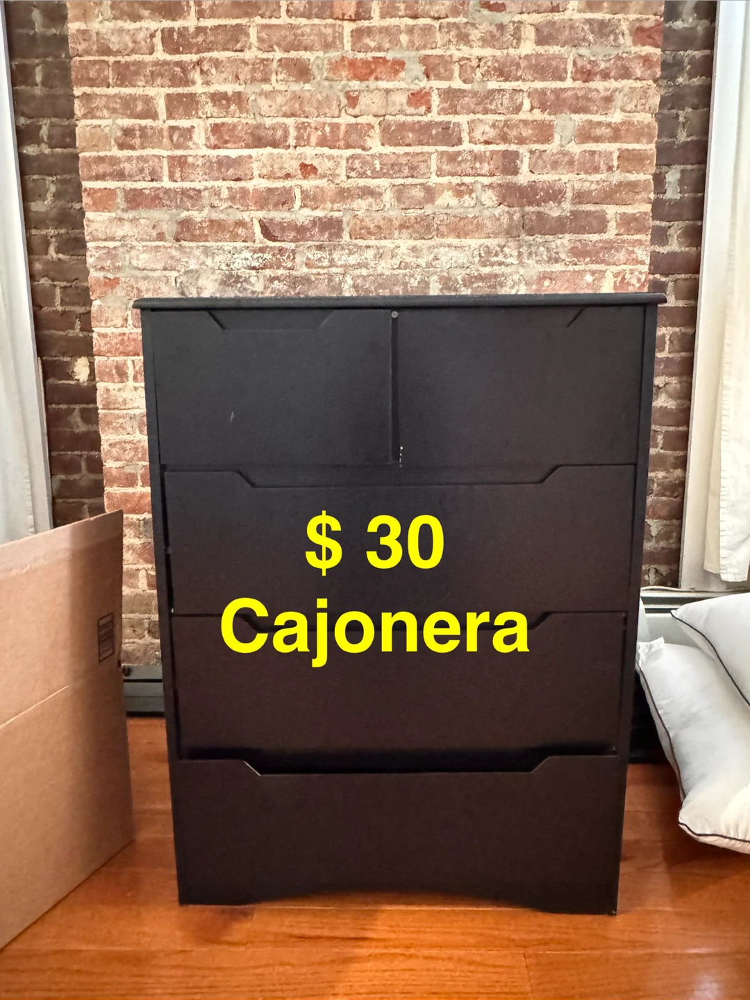 Black Cajonera Unit