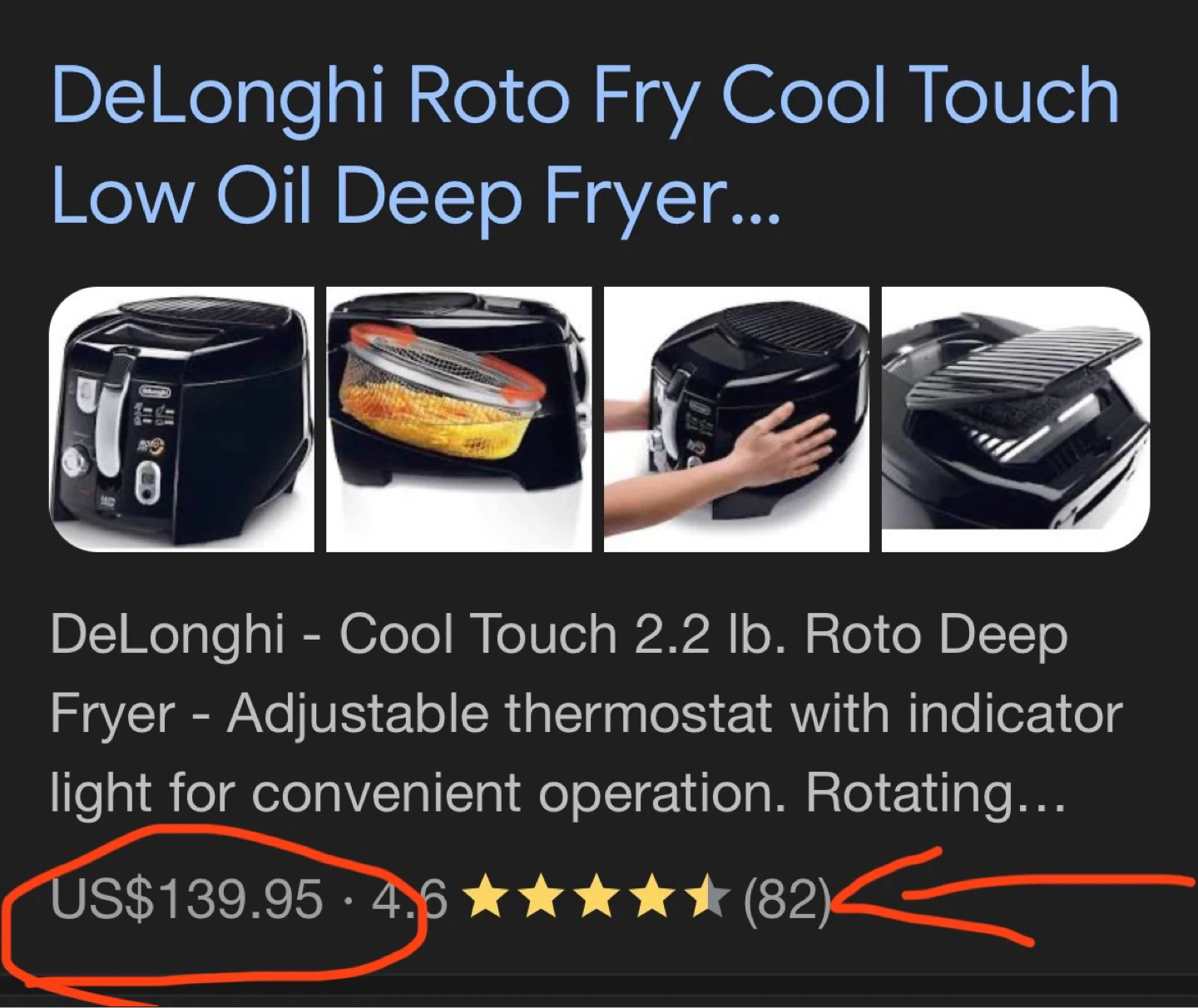 DeLonghi Roto Fry Cool Touch Low Oil Deep Fryer - photo 3
