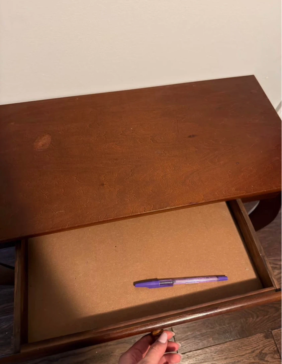 Wooden Console Table with Drawer - photo 4