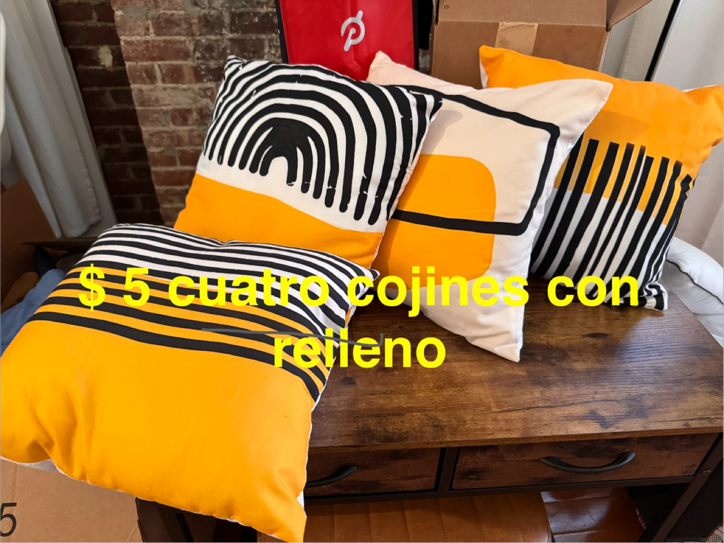 Set of 4 Decorative Throw Pillows