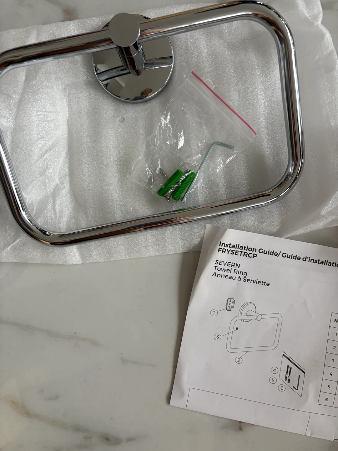 NEW bathroom Robe Hooks & Towel Ring - photo 3