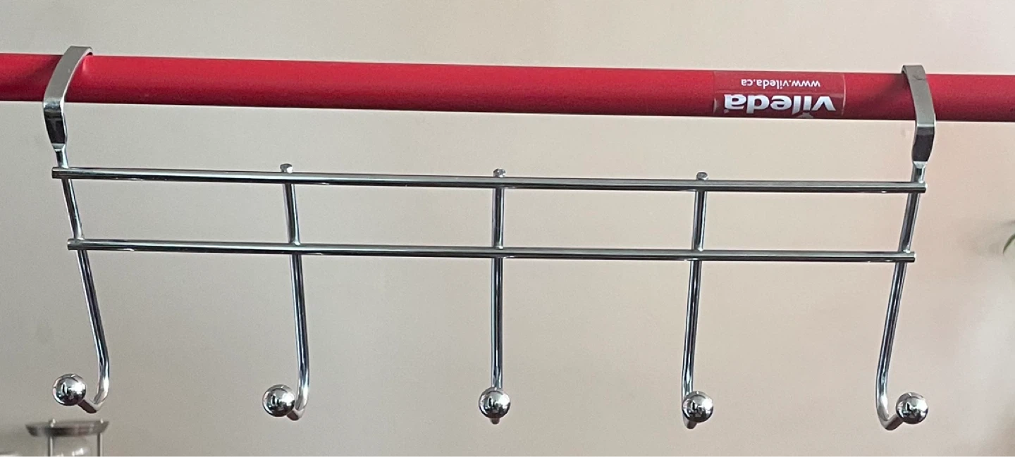 Over-the-Door 5-Hook Rack