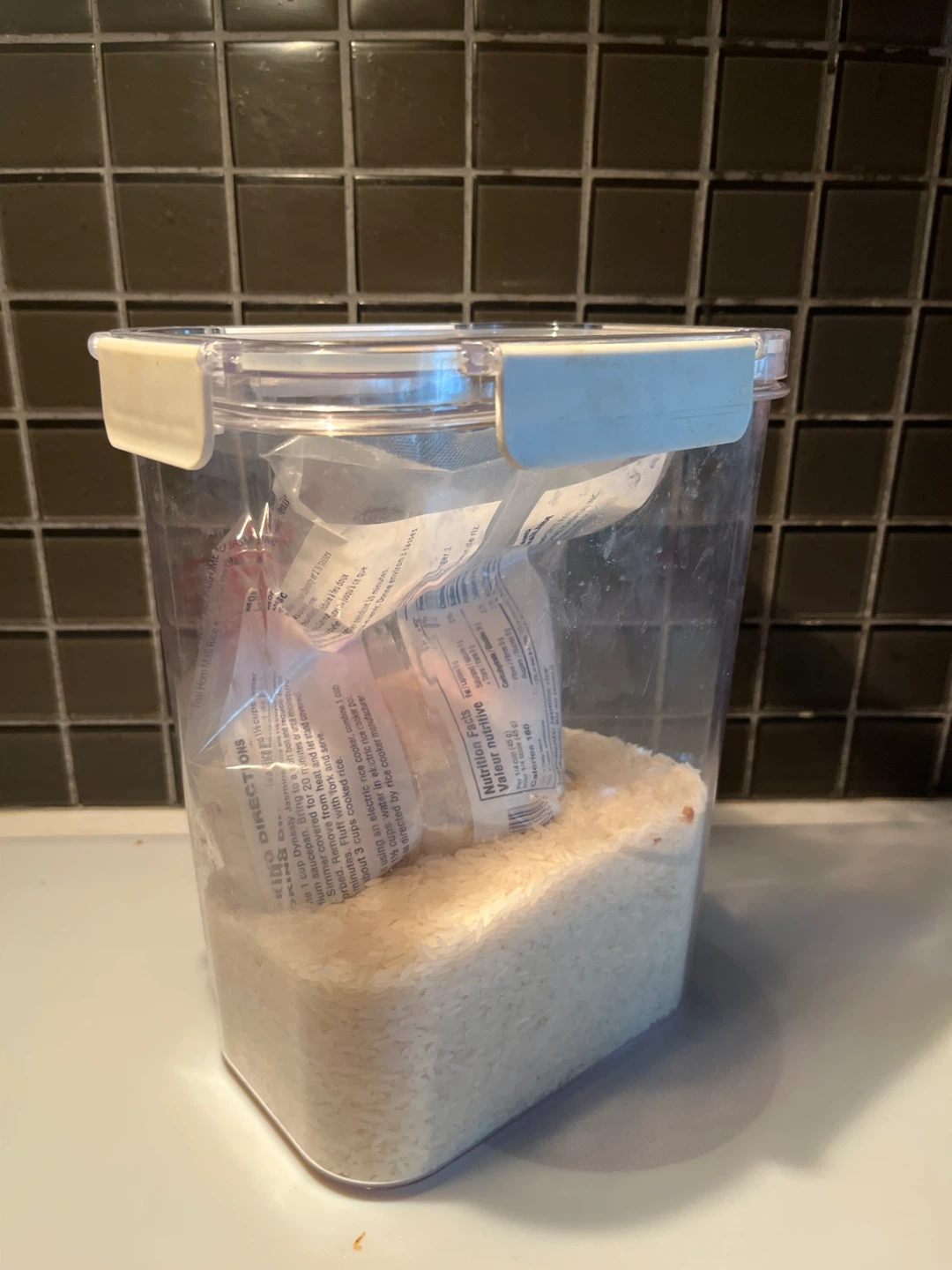 MUJI Clear Storage Container WITH RICE - photo 3