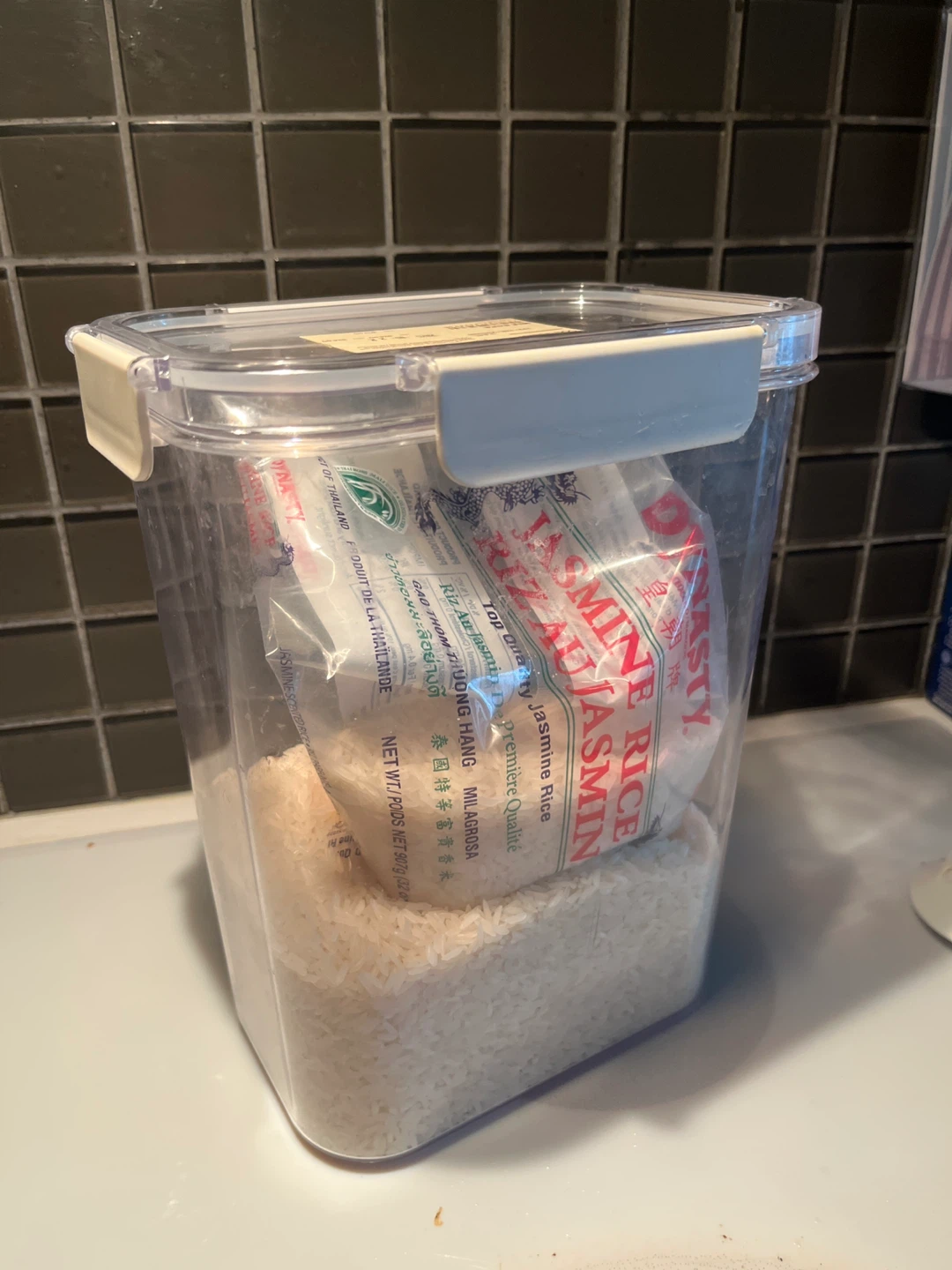 MUJI Clear Storage Container WITH RICE