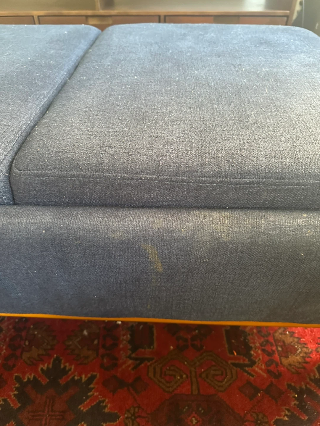 Wayfair Blue Upholstered Storage Ottoman with Trays - photo 4