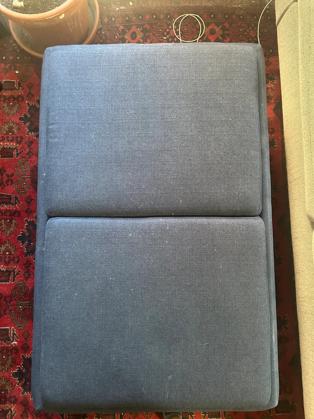 Wayfair Blue Upholstered Storage Ottoman with Trays - photo 3