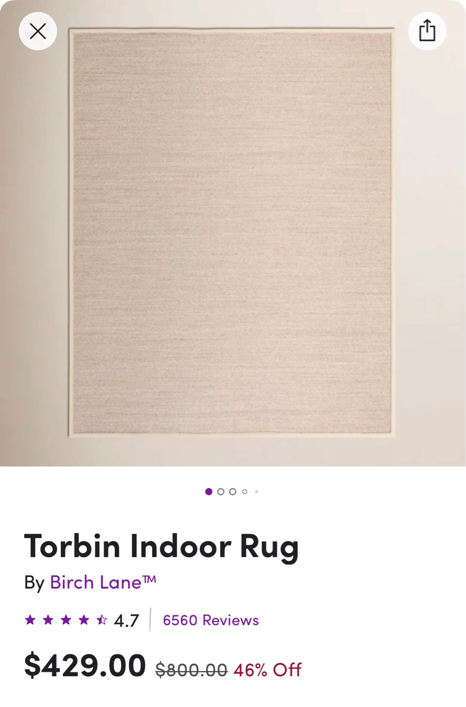 Torbin Indoor Rug by Birch Lane