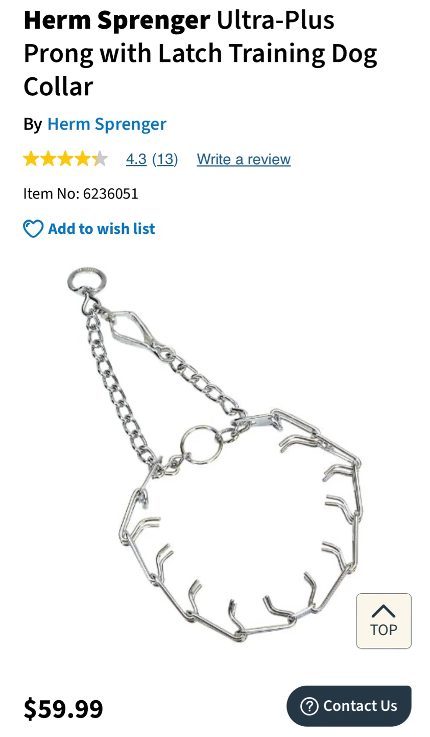 Herm Sprenger Ultra-Plus Prong Dog Training Collars (2) - photo 3