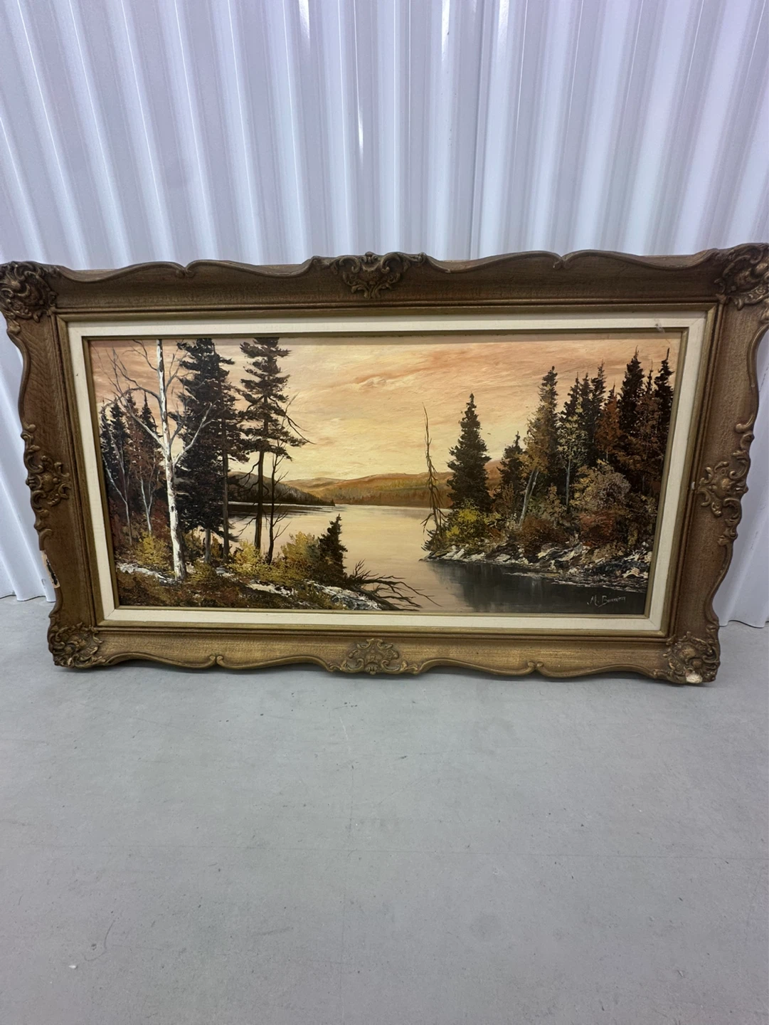Framed Landscape Oil Painting - photo 2