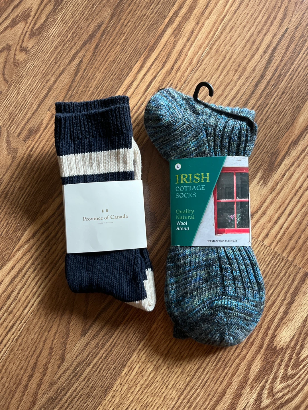 Province of Canada & Irish Cottage Wool Socks