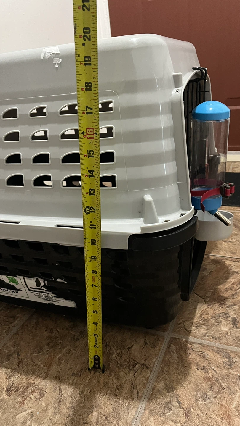 Pet Carrier Crate with Water Bottle and Food Bowl - photo 3