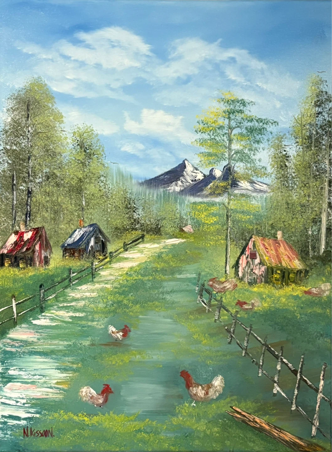 Original 18 x 24 Oil painting on canvas “Field of freedom”.