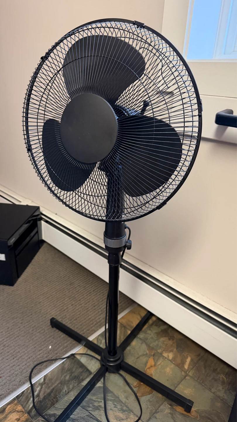 Black Pedestal Fan - photo 3
