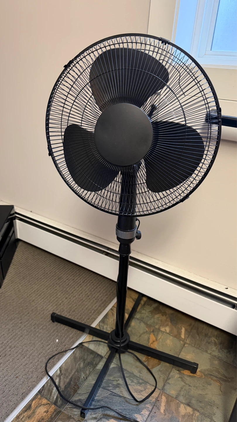 Black Pedestal Fan - photo 4