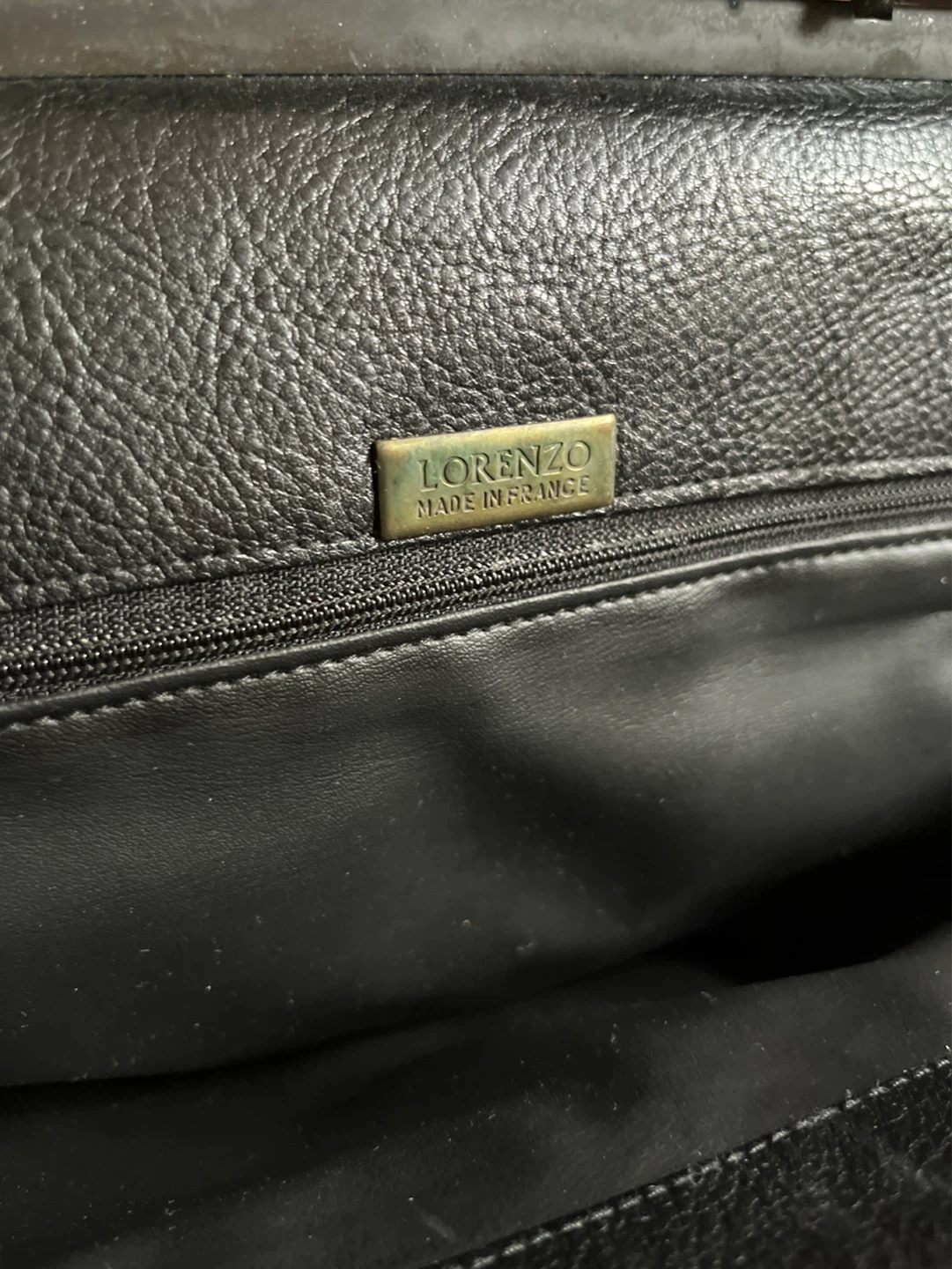 Lorenzo Made in France Black Leather Doctor's Bag - photo 4