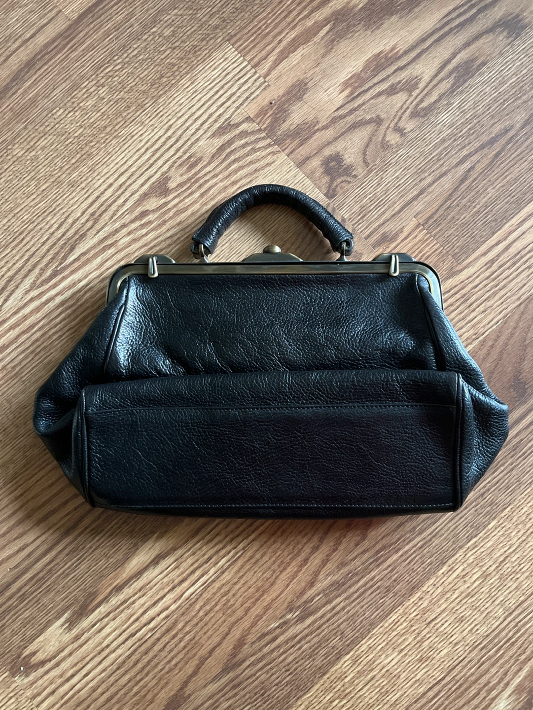 Lorenzo Made in France Black Leather Doctor's Bag - photo 2