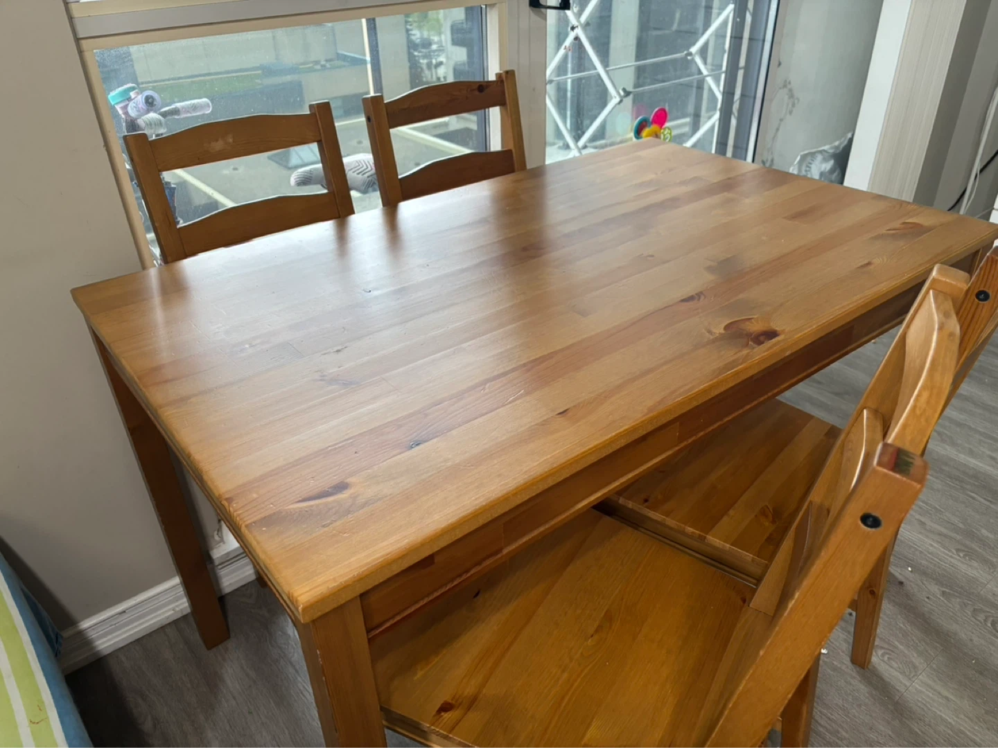 IKEA Dining Table and Chairs Set - Wood
