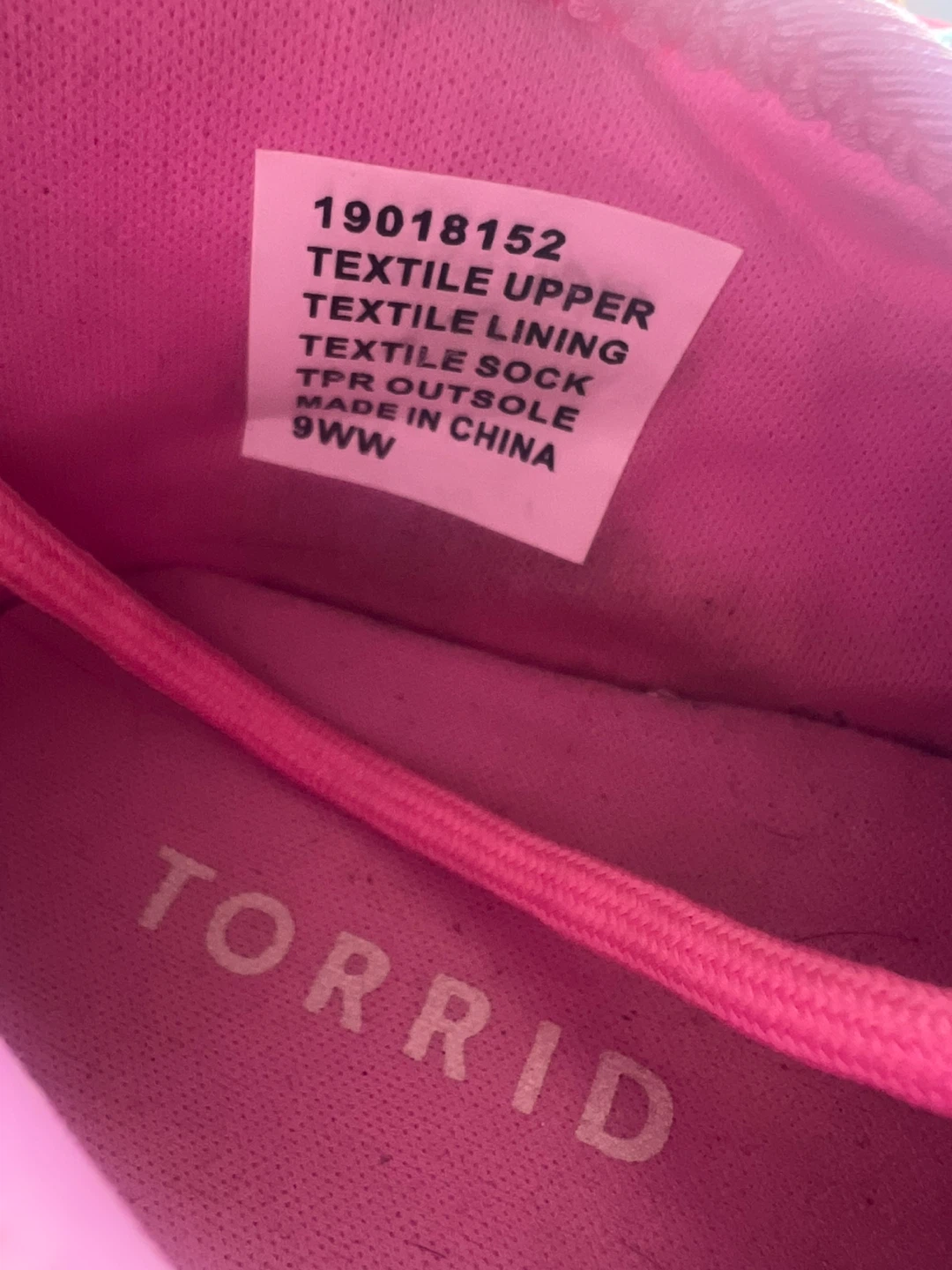 Torrid Pink Athleisure Sneakers Size 9WW - photo 5