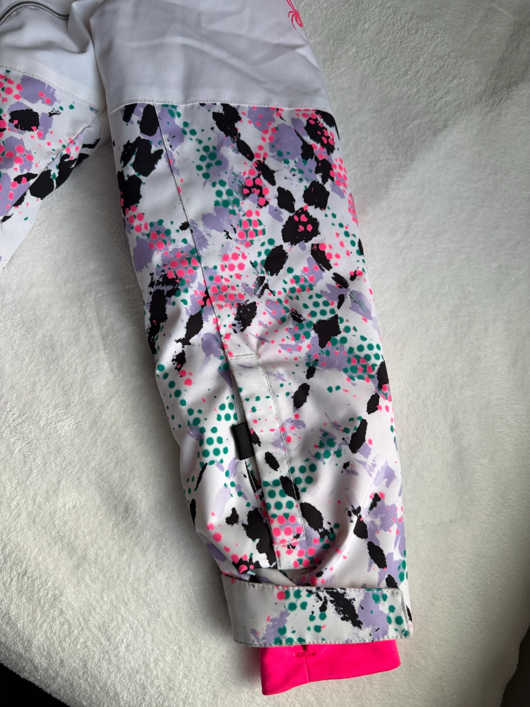Spyder Ski Jacket - White/Pink/Purple Print - photo 4