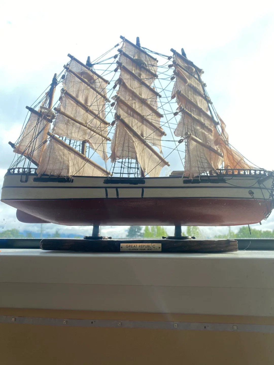 Model Sailboat - Great Republic Clipper Year 1835