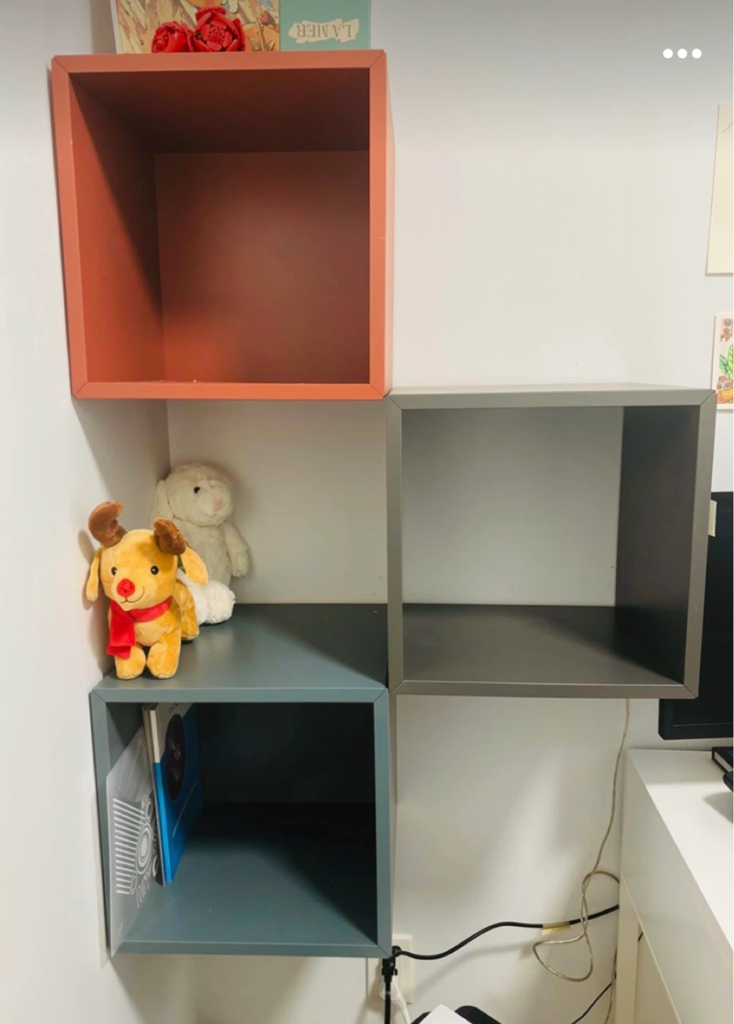 Floating Cube Shelves