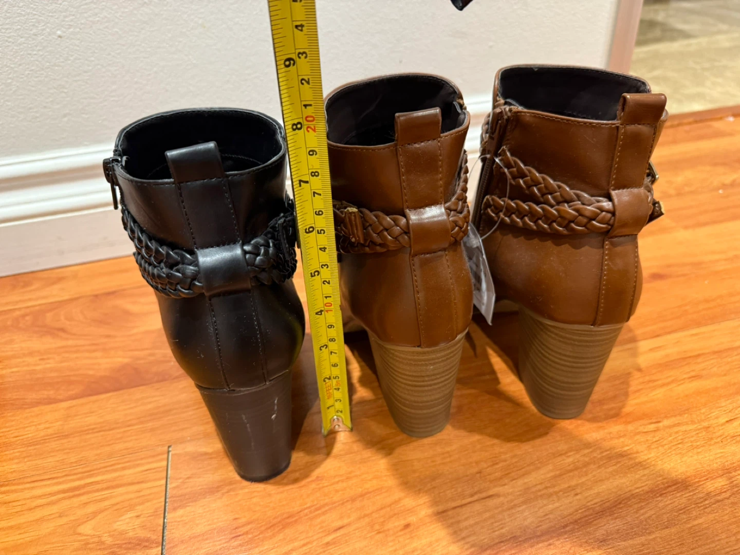 Women's Ankle Boots - Black and Brown - photo 5