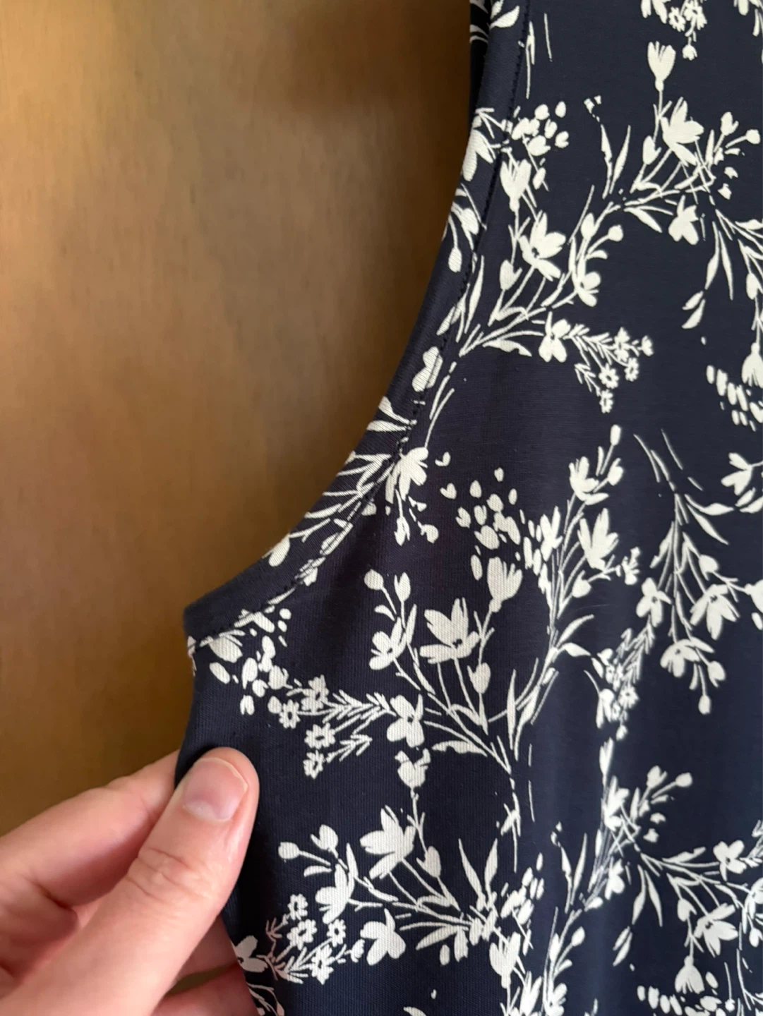 Pact Floral Sleeveless Midi Dress - Navy/White - Size L - photo 4