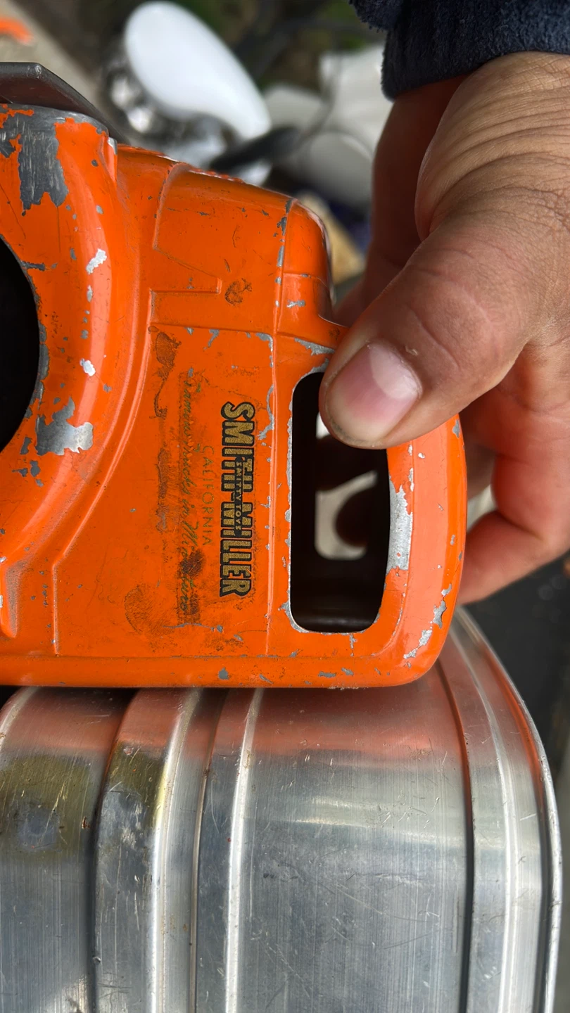 Smith Miller Orange & Silver Toy Truck
