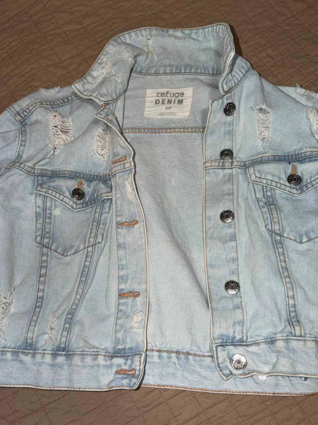 Refuge Denim Distressed Jean Jacket S/P - photo 2