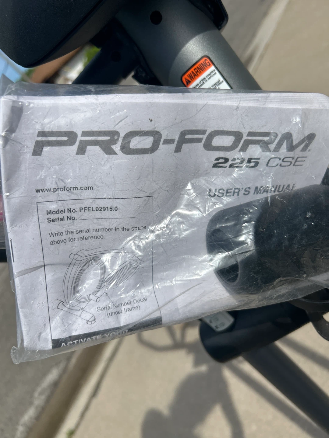 ProForm 225 CSE Elliptical - photo 4